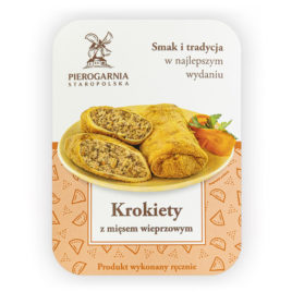 etykieta krokiety z mięsem wieprzowym
