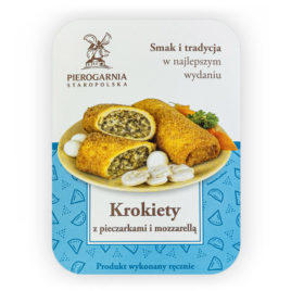etykieta krokiety z pieczarkami i mozzarellą