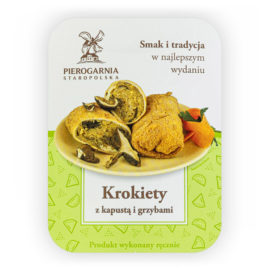 etykieta Krokiety z kapustą i grzybami