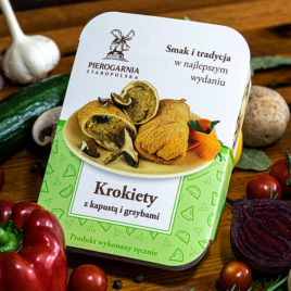 krokiety z kapustą i grzybami prezentacja