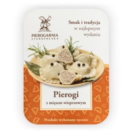 etykieta Pierogi z wieprzowiną