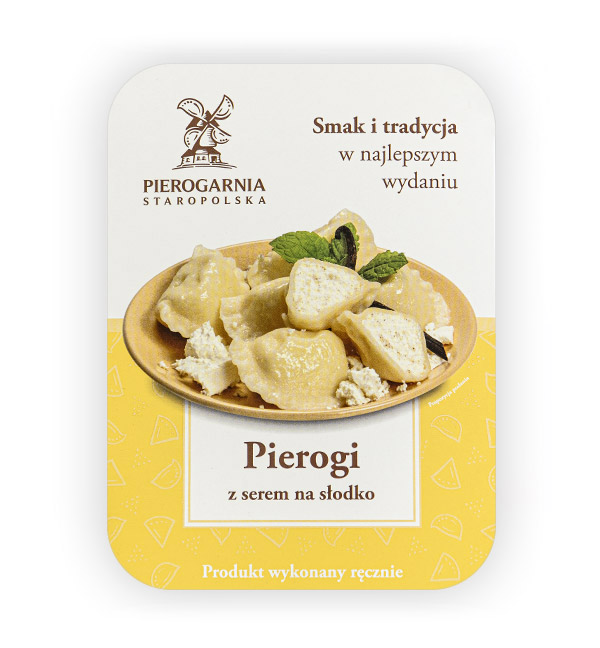 etykieta Pierogi z serem na słodko