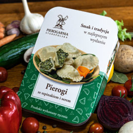 opakowanie pierogów - szpinak i ser